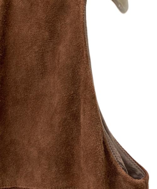 6(ROKU) BEAUTY&YOUTH（ロク ビューティーアンドユース）6(ROKU) BEAUTY&YOUTH (ロク ビューティーアンドユース) SUEDE FRINGE VEST ブラウン サイズ:-の古着・服飾アイテム
