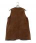 6(ROKU) BEAUTY&YOUTH (ロク ビューティーアンドユース) SUEDE FRINGE VEST ブラウン サイズ:-：15000円
