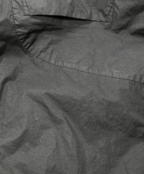 STONE ISLAND（ストーンアイランド）STONE ISLAND (ストーンアイランド) 22SS ガーメントダイコーティングナイロンジップフーディ ブラック サイズ:XXLの古着・服飾アイテム