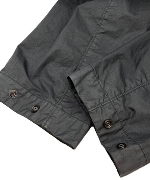 STONE ISLAND（ストーンアイランド）STONE ISLAND (ストーンアイランド) 22SS ガーメントダイコーティングナイロンジップフーディ ブラック サイズ:XXLの古着・服飾アイテム