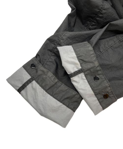 STONE ISLAND（ストーンアイランド）STONE ISLAND (ストーンアイランド) 22SS ガーメントダイコーティングナイロンジップフーディ ブラック サイズ:XXLの古着・服飾アイテム