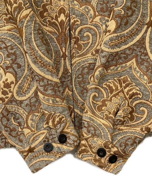 cheers（チアーズ）cheers (チアーズ) ペイズリー柄スウィングトップ ブラウン サイズ:XLの古着・服飾アイテム