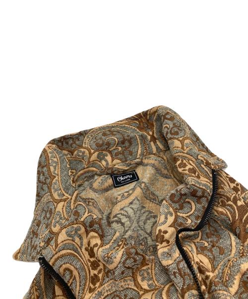 cheers（チアーズ）cheers (チアーズ) ペイズリー柄スウィングトップ ブラウン サイズ:XLの古着・服飾アイテム