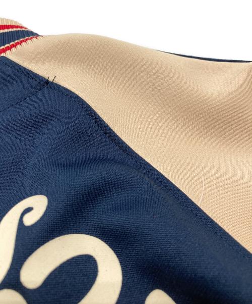 TED COMPANY（テッドカンパニー）TED COMPANY (テッドカンパニー) ジップアップジャージ DEVILS ATTACK ベージュ×ネイビー サイズ:Mの古着・服飾アイテム