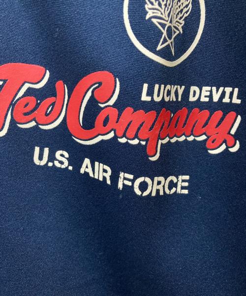 TED COMPANY（テッドカンパニー）TED COMPANY (テッドカンパニー) ジップアップジャージ DEVILS ATTACK ベージュ×ネイビー サイズ:Mの古着・服飾アイテム