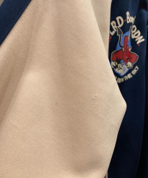 TED COMPANY（テッドカンパニー）TED COMPANY (テッドカンパニー) ジップアップジャージ DEVILS ATTACK ベージュ×ネイビー サイズ:Mの古着・服飾アイテム