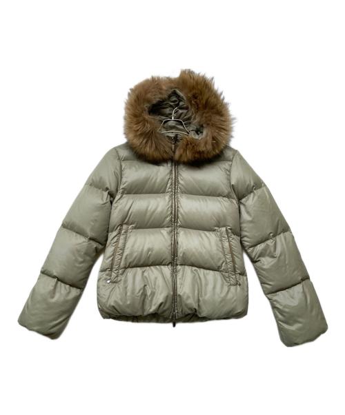 DUVETICA（デュベティカ）DUVETICA (デュベティカ) Adhara（アダラ） ラクーンファーダウンジャケット オリーブ サイズ:40の古着・服飾アイテム