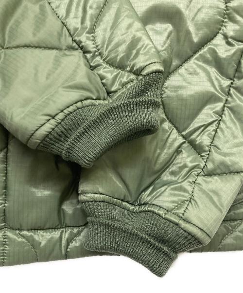 ALPHA（アルファ）ALPHA (アルファ) リブキルトジャケット パッチドWAPPEN グリーン サイズ:ＸＬの古着・服飾アイテム