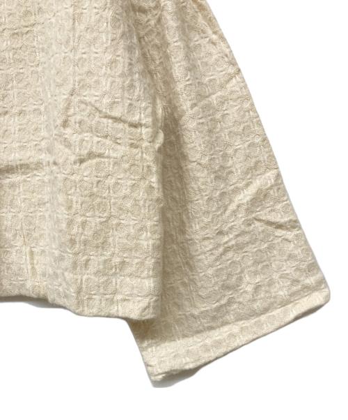 TSUHARU by samansa Mos2（ツハル バイ サマンサモスモス）TSUHARU by samansa Mos2 (ツハル バイ サマンサモスモス) クッキージャガートブルゾン ホワイト サイズ:Ｆの古着・服飾アイテム