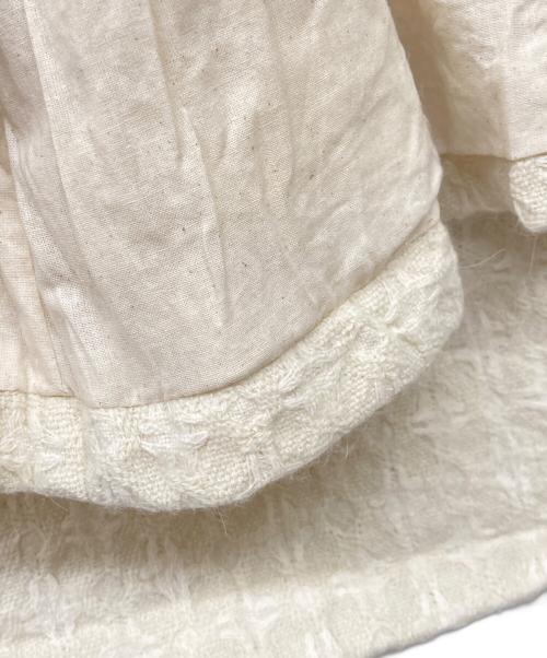 TSUHARU by samansa Mos2（ツハル バイ サマンサモスモス）TSUHARU by samansa Mos2 (ツハル バイ サマンサモスモス) クッキージャガートブルゾン ホワイト サイズ:Ｆの古着・服飾アイテム