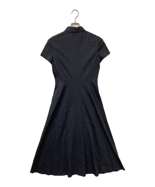 theory（セオリー）theory (セオリー) GOOD CRUNCH W SS BD MIDI DR B ネイビー サイズ:SIZE 0の古着・服飾アイテム