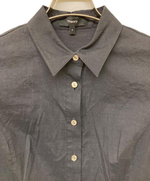 theory（セオリー）theory (セオリー) GOOD CRUNCH W SS BD MIDI DR B ネイビー サイズ:SIZE 0の古着・服飾アイテム