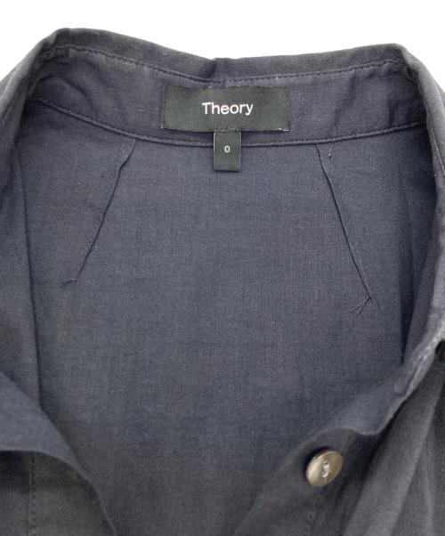 theory（セオリー）theory (セオリー) GOOD CRUNCH W SS BD MIDI DR B ネイビー サイズ:SIZE 0の古着・服飾アイテム