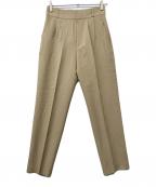 uncraveアンクレイヴ）の古着「クリスピーリネン パンツ」｜ベージュ
