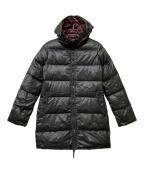 DUVETICAデュベティカ）の古着「Kappa（カッパ） ラクーンファーダウンコート」｜ブラック