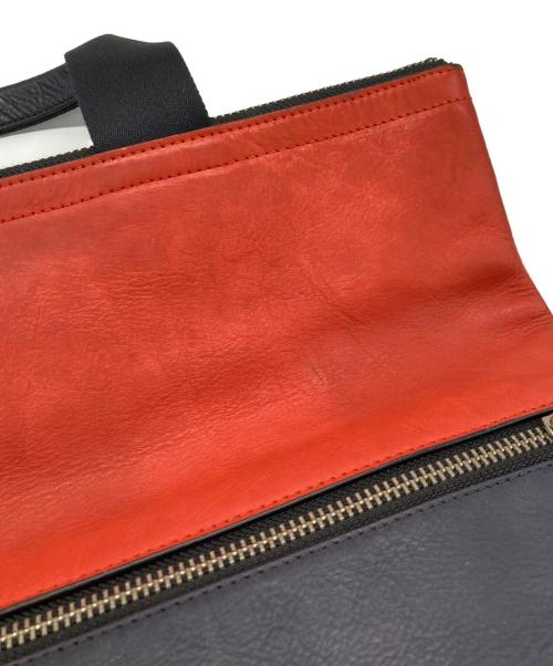 COACH（コーチ）COACH (コーチ) FOLDOVER TOTE レッド×ネイビー サイズ:-の古着・服飾アイテム