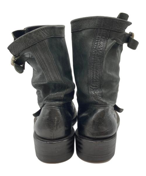 ISAMU KATAYAMA BACKLASH（イサムカタヤマ・バックラッシュ）ISAMU KATAYAMA BACKLASH (イサムカタヤマ・バックラッシュ) ストラップエンジニアブーツ ブラック サイズ:24 1/2の古着・服飾アイテム