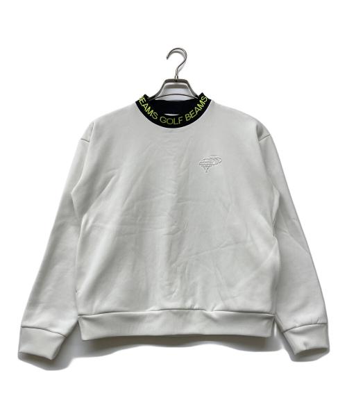 BEAMS GOLF（ビームスゴルフ）BEAMS GOLF (ビームスゴルフ) 22AW 襟ロゴ 裏フリース プルオーバーシャツ ホワイト サイズ:Mの古着・服飾アイテム