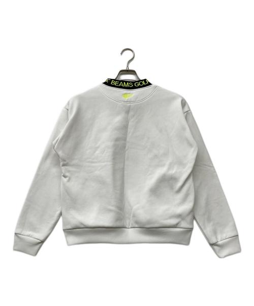 BEAMS GOLF（ビームスゴルフ）BEAMS GOLF (ビームスゴルフ) 22AW 襟ロゴ 裏フリース プルオーバーシャツ ホワイト サイズ:Mの古着・服飾アイテム