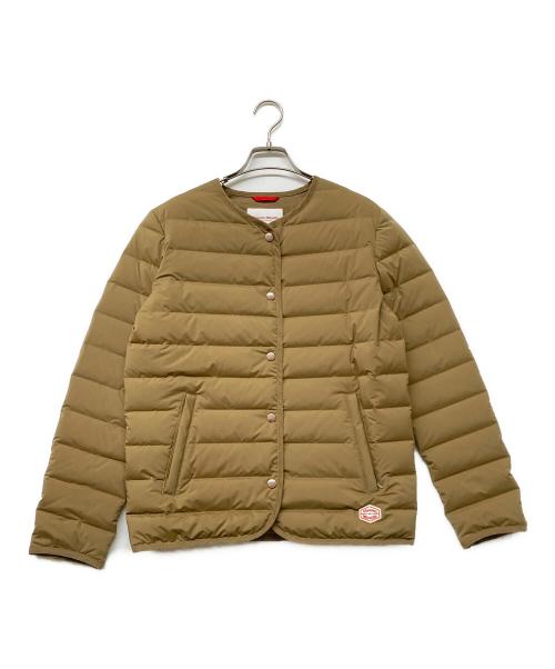 VINCENT ET MIREILLE（ヴァンソンエミレイユ）VINCENT ET MIREILLE (ヴァンソンエミレイユ) ステッチレスダウンカーディガン ベージュ サイズ:36の古着・服飾アイテム