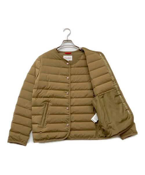 VINCENT ET MIREILLE（ヴァンソンエミレイユ）VINCENT ET MIREILLE (ヴァンソンエミレイユ) ステッチレスダウンカーディガン ベージュ サイズ:36の古着・服飾アイテム