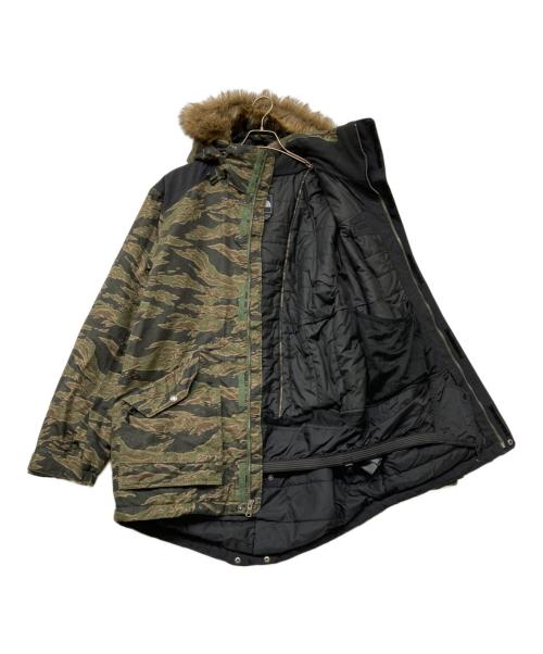 THE NORTH FACE（ザ ノース フェイス）THE NORTH FACE (ザ ノース フェイス) 中綿迷彩ジャケット ブラック×グリーン サイズ:Ｍの古着・服飾アイテム