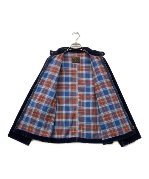 Hysteric Glamour（ヒステリックグラマー）Hysteric Glamour (ヒステリックグラマー) 90s ベロアライダースジャケット ネイビー サイズ:Freeの古着・服飾アイテム