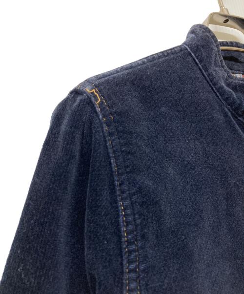 Hysteric Glamour（ヒステリックグラマー）Hysteric Glamour (ヒステリックグラマー) 90s ベロアライダースジャケット ネイビー サイズ:Freeの古着・服飾アイテム