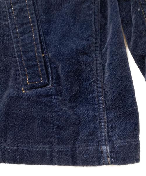 Hysteric Glamour（ヒステリックグラマー）Hysteric Glamour (ヒステリックグラマー) 90s ベロアライダースジャケット ネイビー サイズ:Freeの古着・服飾アイテム