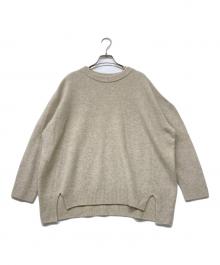 IENA（イエナ）の古着「21AW ウールカシミヤワイド長袖プルオーバー」｜ベージュ