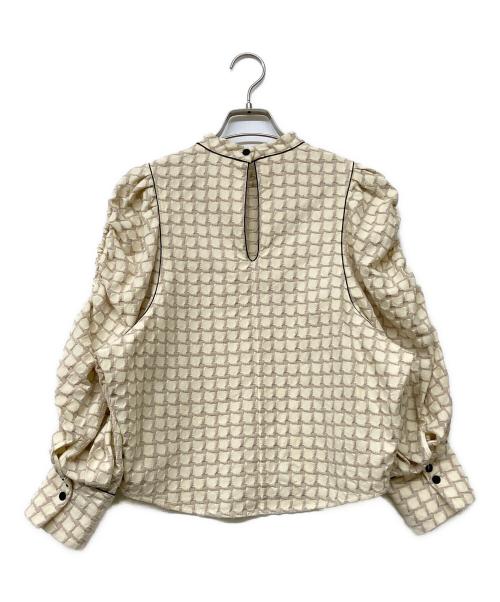 TODAYFUL（トゥデイフル）TODAYFUL (トゥデイフル) Openshoulder Jacquard Blouse アイボリー サイズ:Fの古着・服飾アイテム