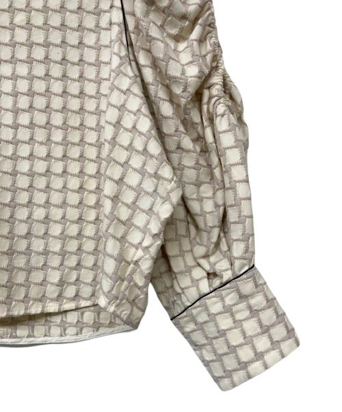 TODAYFUL（トゥデイフル）TODAYFUL (トゥデイフル) Openshoulder Jacquard Blouse アイボリー サイズ:Fの古着・服飾アイテム