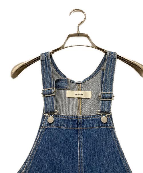 anuke（アンヌーク）anuke (アンヌーク) 24SS Denim Overall インディゴ サイズ:36の古着・服飾アイテム
