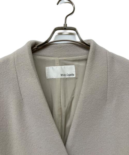 Whim Gazette（ウィムガゼット）Whim Gazette (ウィムガゼット) メリンプロングコート ホワイト サイズ:Fの古着・服飾アイテム