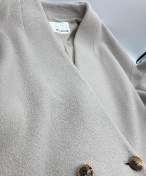 Whim Gazette（ウィムガゼット）Whim Gazette (ウィムガゼット) メリンプロングコート ホワイト サイズ:Fの古着・服飾アイテム