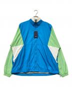 LOEFFロエフ）の古着「オーバーサイズトラックジャケット」｜ホワイト×ブルー×グリーン