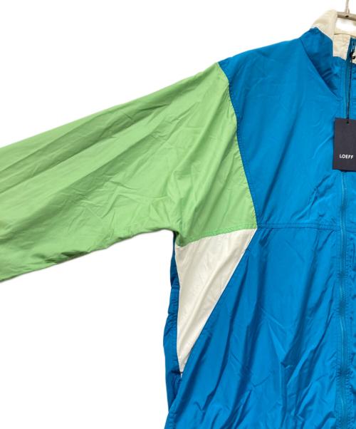 LOEFF（ロエフ）LOEFF (ロエフ) オーバーサイズトラックジャケット ホワイト×ブルー×グリーン サイズ:Mの古着・服飾アイテム