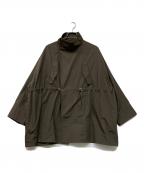 Adam et Ropeアダム エ ロペ）の古着「24SS スタンドカラーハーフモッズコート」｜ブラウン