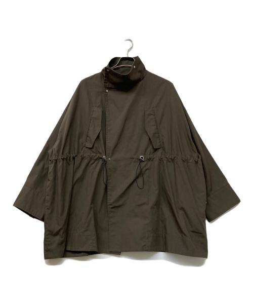 Adam et Rope（アダム エ ロペ）Adam et Rope (アダム エ ロペ) 24SS スタンドカラーハーフモッズコート ブラウン サイズ:FREEの古着・服飾アイテム