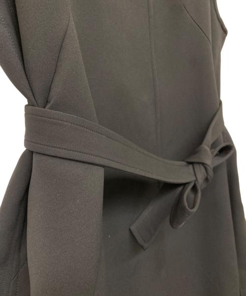 ELENDEEK（エレンディーク）ELENDEEK (エレンディーク) TRIPLE CLOTH LONG GILET(トリプル・クロス・ロング・ジレ) ブラック サイズ:Fの古着・服飾アイテム