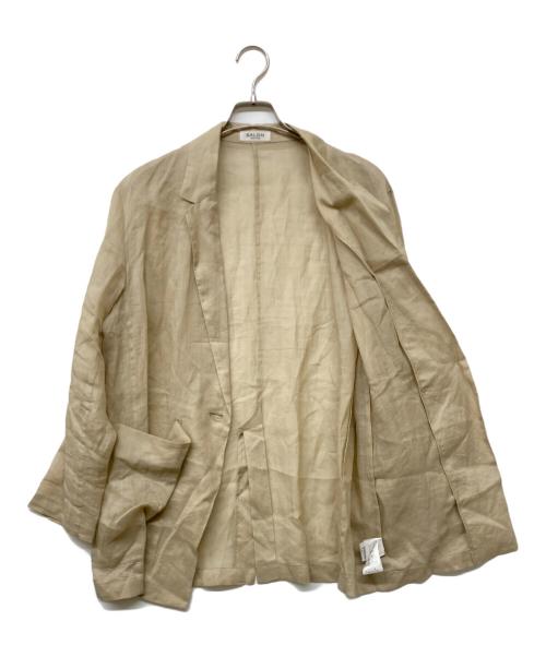 SALON adam et rope'（サロンアダムエロペ）SALON adam et rope' (サロンアダムエロペ) シアーリネンオーバージャケット ベージュ サイズ:Mの古着・服飾アイテム