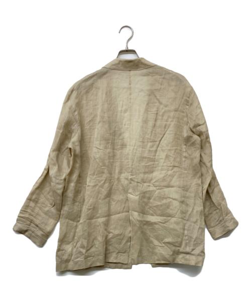 SALON adam et rope'（サロンアダムエロペ）SALON adam et rope' (サロンアダムエロペ) シアーリネンオーバージャケット ベージュ サイズ:Mの古着・服飾アイテム