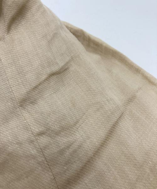 SALON adam et rope'（サロンアダムエロペ）SALON adam et rope' (サロンアダムエロペ) シアーリネンオーバージャケット ベージュ サイズ:Mの古着・服飾アイテム