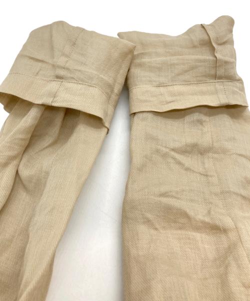 SALON adam et rope'（サロンアダムエロペ）SALON adam et rope' (サロンアダムエロペ) シアーリネンオーバージャケット ベージュ サイズ:Mの古着・服飾アイテム