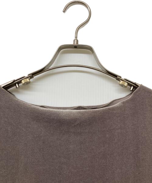 Noble（ノーブル）Noble (ノーブル) 25SS シアーベロアキャップスリーブTee ブラウン サイズ:FREE 未使用品の古着・服飾アイテム