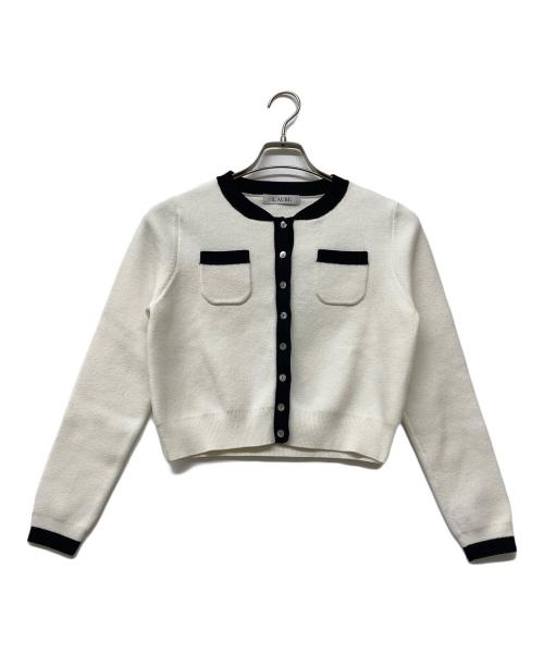 L'AUBE BLANC（ローブ ブラン）L'AUBE BLANC (ローブ ブラン) ニットカーディガン ホワイト サイズ:FREEの古着・服飾アイテム