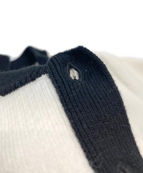 L'AUBE BLANC（ローブ ブラン）L'AUBE BLANC (ローブ ブラン) ニットカーディガン ホワイト サイズ:FREEの古着・服飾アイテム