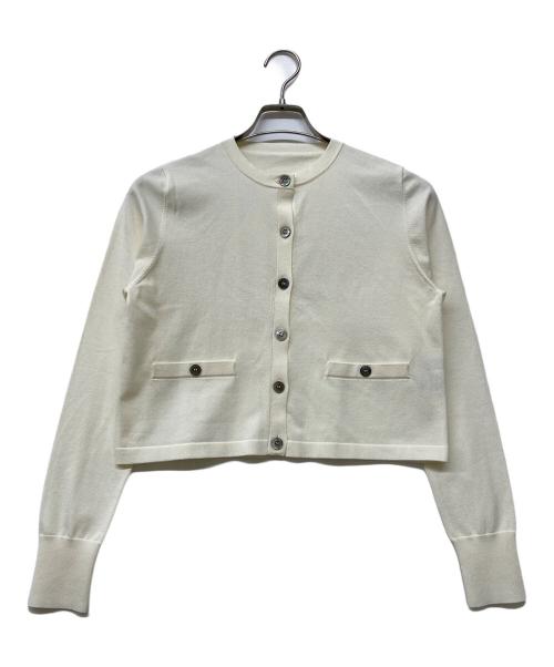 anuans（アニュアンス）anuans (アニュアンス) 24AW ベーシッククルーネックカーディガン ホワイト サイズ:FREEの古着・服飾アイテム