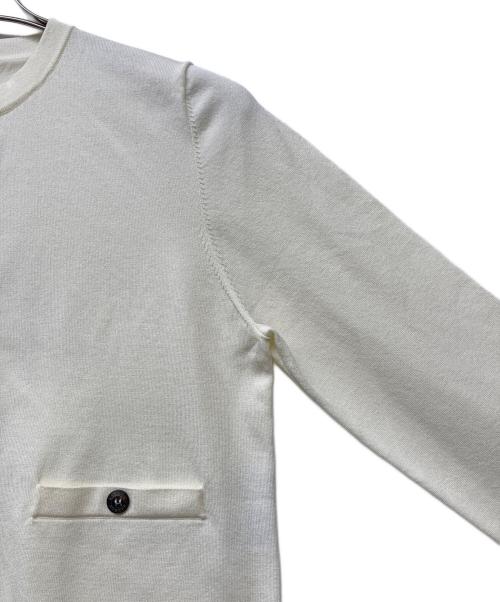 anuans（アニュアンス）anuans (アニュアンス) 24AW ベーシッククルーネックカーディガン ホワイト サイズ:FREEの古着・服飾アイテム