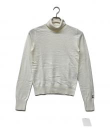 L'AUBE BLANC（ローブ ブラン）の古着「Logo Turtle knit（ロゴ タートル ネック）」｜ホワイト